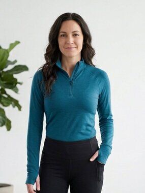 NWT Hot Chillys MTF 4000 Mid-Weight Teal Base Layer- Size XL